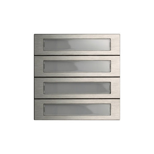 GIRA 5534920. Produkttyp: Call button module, Produktfarbe: Edelstahl, Markenkompatibilität: GIRA. Breite: 106,5 mm, Höhe: 106,5 mm (5534920) afbeelding 1