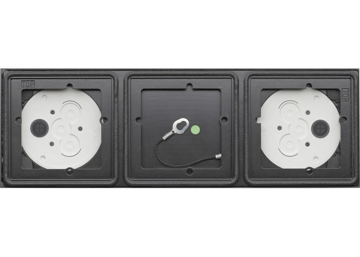 GIRA 5503910. Produkttyp: Surface mount box, Produktfarbe: Anthrazit, Markenkompatibilität: GIRA. Breite: 319,5 mm, Tiefe: 25,4 mm, Höhe: 106,5 mm (5503910) afbeelding 1