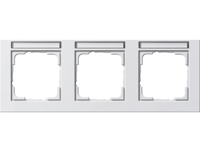GIRA | E2 Frame 109322 | 1-Gang 55x55mm - For Light Switches And Rocker Mechanisms | White Wall Plate afbeelding 1