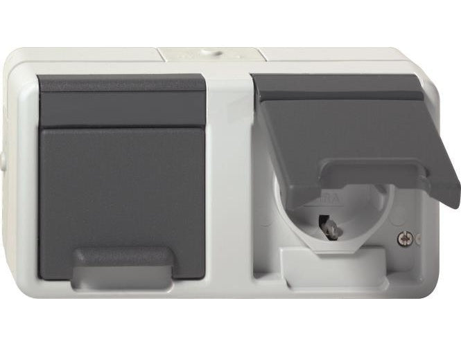 GIRA 478130 SCHUKO 2f waager. KD WG AP G (478130) - 4010337092704 - image 1