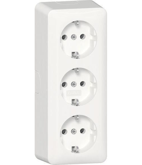 GIRA Steckdose SCHUKO 478913 3f AP RW (478913) afbeelding 1