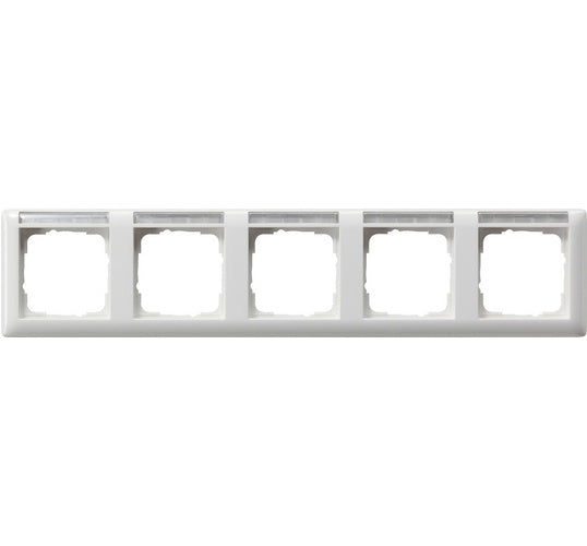 GIRA Standard 55. Produktfarbe: Weiß, Material: Thermoplast, Design: Schraubenlos. Breite: 80,7 mm, Höhe: 365,9 mm, Dicke: 1,14 cm (109503) afbeelding 1