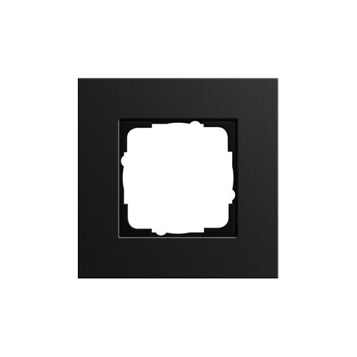 GIRA 0211126 Wandplatte/Schalterabdeckung Schwarz (0211126) afbeelding 1