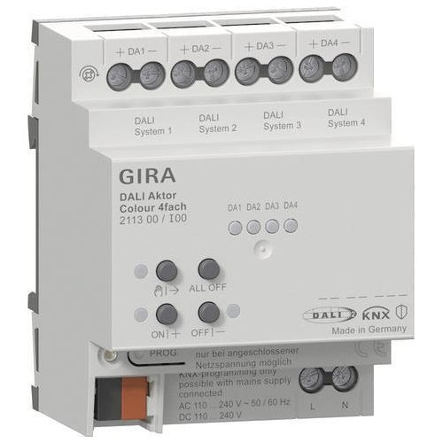 GIRA 211300 DALI Aktor Colour 4f KNX REG (211300) afbeelding 1