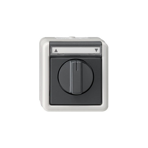 GIRA 015430 Elektroschalter Schwarz - Grau (015430) afbeelding 1
