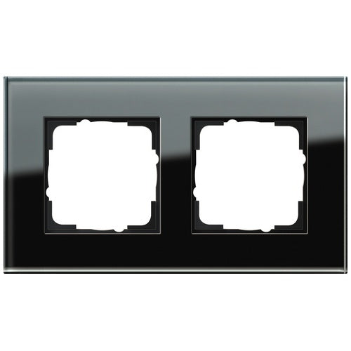 GIRA 2fach Rahmen Esprit, Standard 55, System 55 Schwarz 021205 (021205) afbeelding 1