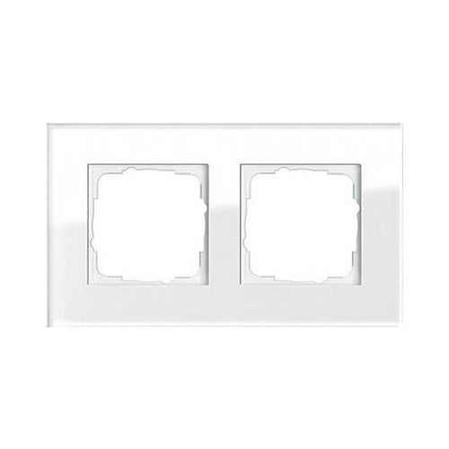 GIRA - Esprit - Rahmen 2-fach *Glas weiß* (021212) afbeelding 1