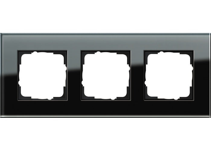 GIRA 3fach Rahmen Esprit, Standard 55, System 55 Schwarz 021305 (021305) afbeelding 1