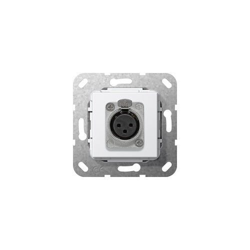 GIRA 4846770. Buchsen-Typ: XLR. Produktfarbe: Weiß (4846770) afbeelding 1