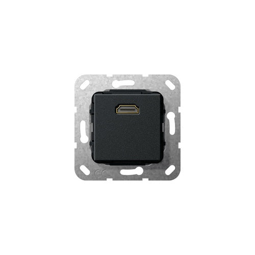 GIRA 566910. Buchsen-Typ: HDMI, Module Menge (max): 1 Modul(e). Produktfarbe: black (566910) afbeelding 1