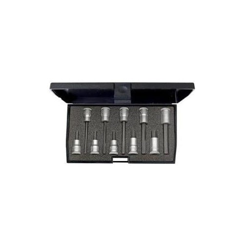 Gedore 1509918 Innen-Sechskant Steckschlüssel-Bit-Einsatz-Set 10teilig 3/8 (10 mm) afbeelding 1