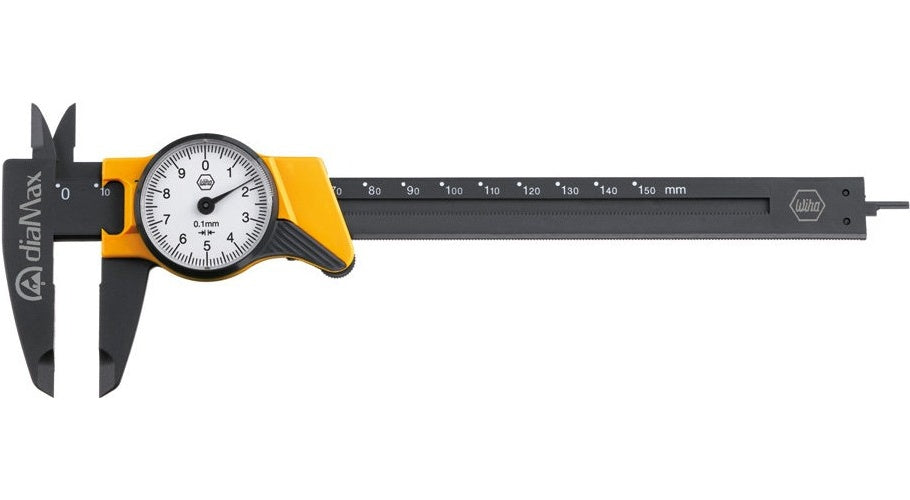 Wiha Uhrmessschieber dialMax ESD 411 210 8, Ablesung 0,1 mm Für Außen-, Innen- und Tiefenmessungen an elektrostatisch gefährdeten Bauteilen (411 210 8) - 4010995314392 - image 1