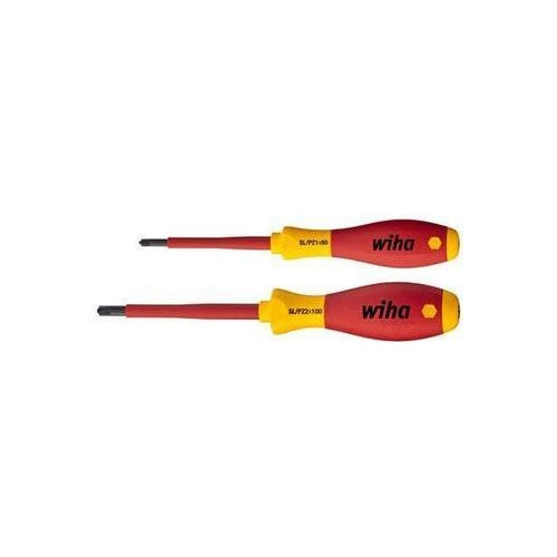Wiha SoftFinish electric Xeno Schraubendrehersatz SB328 S2, Schlitz / Pozidrive Ausführung, 2-teilig Für Arbeiten im Bereich von spannungsführenden Teilen bis 1.000 V AC (SB328 S2) - 4010995322823 - image 1