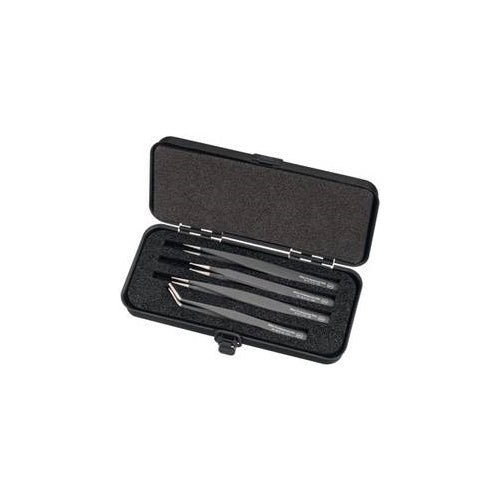 Wiha SMD-Pinzettensatz Professional ESD ZP 99 0 140 02, 4-teilig Zur Handbestückung von Leiterplatten mit SMD-Bauteilen oder Nacharbeitstätigkeiten (ZP 99 0 140 02) afbeelding 1
