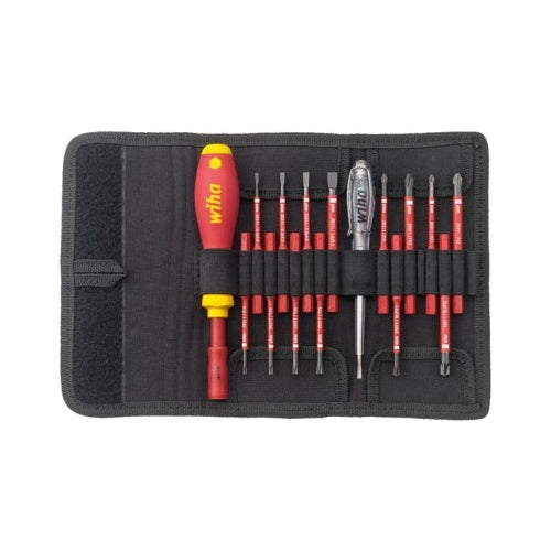 Wiha slimVario Starter Set 2831T16, 16-teilig Alle gängigen slimBits mit Griff in einer Tasche (2831T16) afbeelding 1