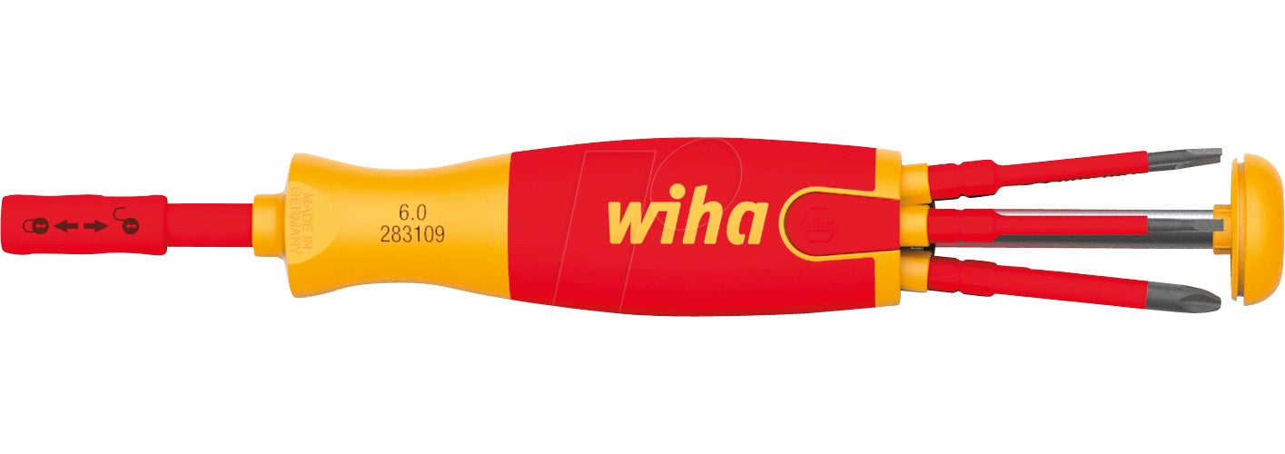 Wiha 41234 Handschraubendreher Multi-Bit-Schraubendreher Standard-Schraubendreher (41234) afbeelding 1