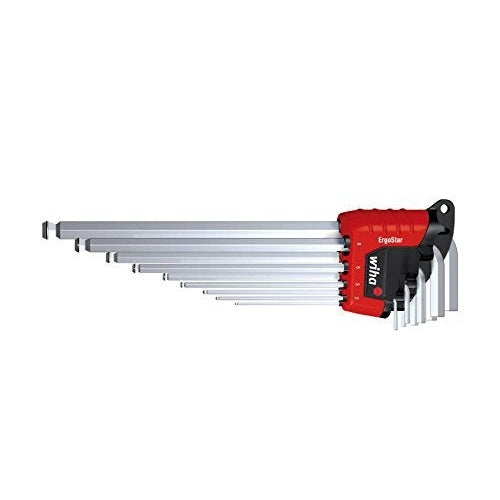 Wiha ErgoStar 369R - Inbusschlüssel-Set - 10 Stücke - in Halter (43851) afbeelding 1