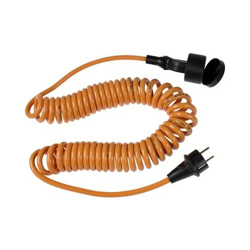as-Schwabe 70413 Stromkabel Orange 5 m Netzstecker Typ F (70413) afbeelding 1