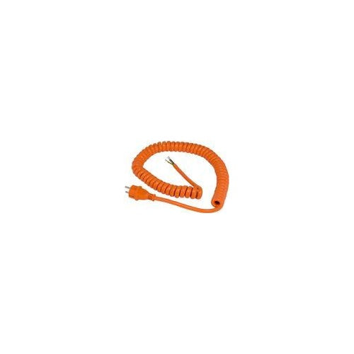 AS SCHWABE Baustellen-Spiralkabel mit offenem Ende (230V / 16A - IP44 - H07BQ-F 3G1,5 - 1m - 5m ausziehbares Kabel) - in orange (70430) afbeelding 1