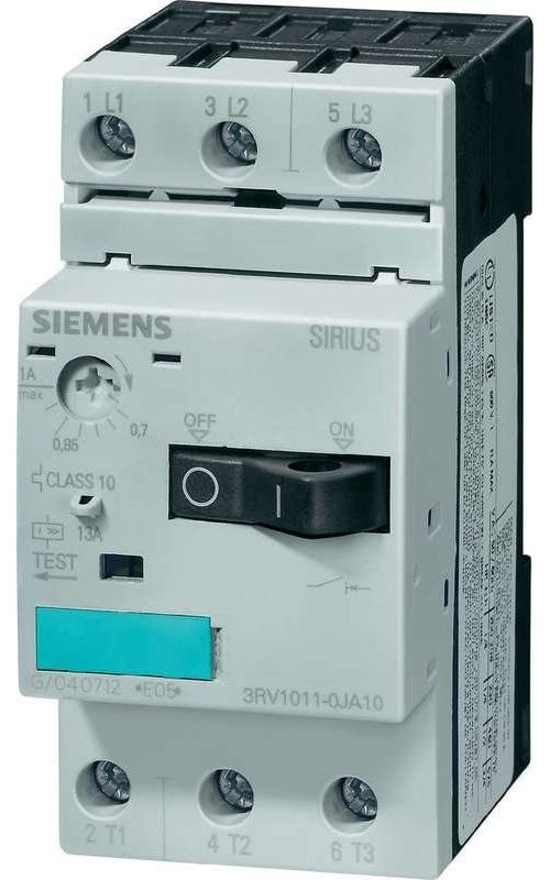 Siemens SIRIUS-Leistungsschalter 3RV1 3RV1011-1EA10 3 Schließer Max. 690 V / 50/60 Hz (3RV1011-1EA10) afbeelding 1