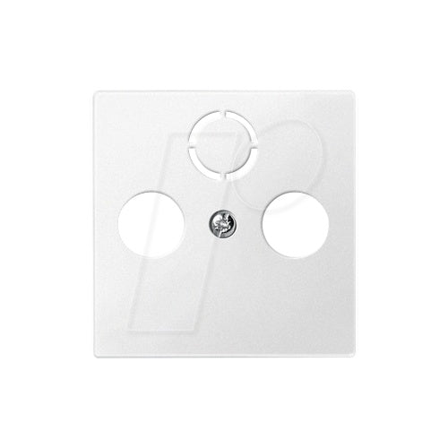 MERTEN Zentralplatte 297519 f.Antennensteckdose polarweiss 297519 297519 (297519) afbeelding 1
