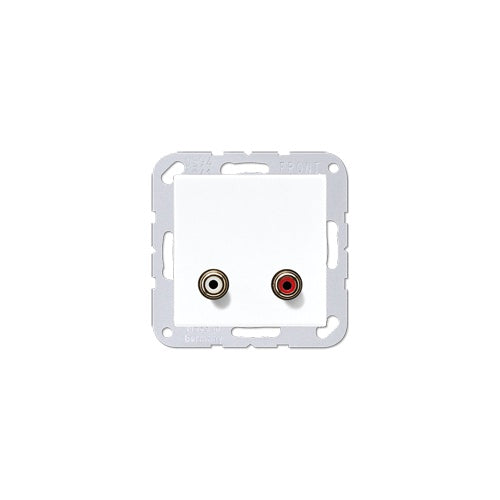 Jung MA A 1021 WW Steckdose RCA Weiß (MAA1021WW) afbeelding 1