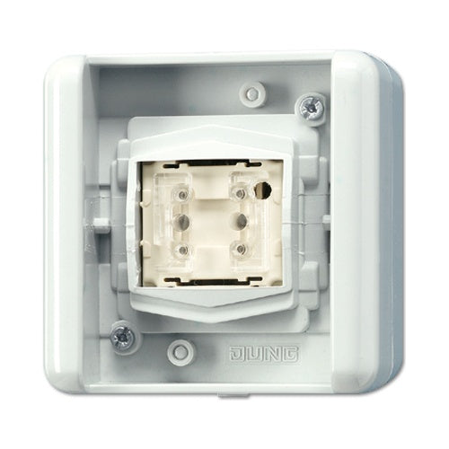 Jung KNX Taster BA 1f. Mittenstellung 8471.02 LEDW (8471.02LEDW) afbeelding 1