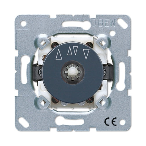 JUNG 1234.10. Typ: Rotary switch, Anzahl der Pole: 1P, Produktfarbe: Metallisch. AC Eingangsspannung: 250 V, Nominale Stromabgabe: 10 A (1234.10) afbeelding 1