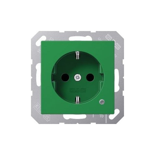 Jung SCHUKO-Steckdose 16 A 250V m.Berührungsschutz A 1520 BF KO GN (A1520BFKOGN) - 4011377145085 - image 1