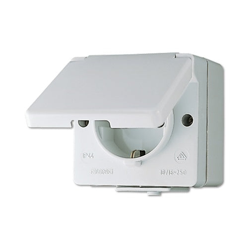 JUNG 620 W Steckdose Typ F Weiß (620W) afbeelding 1