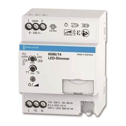 BUSCH 6586/14 LED-Dimmer, REG, 800 VA (2CKA006590A0192) afbeelding 1