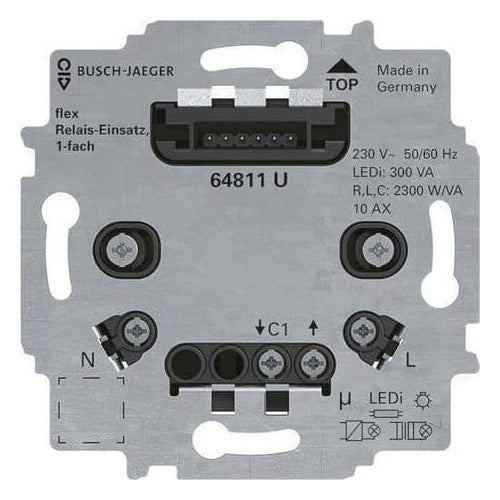 Busch-Jaeger Relais-Einsatz flex 64811 U (2CKA006800A3041) afbeelding 1