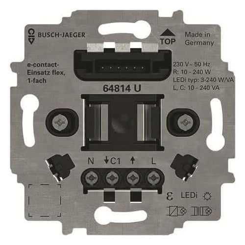 Busch-Jaeger E-Contact-Einsatz 1-fach 64814 U (2CKA006800A3047) afbeelding 1