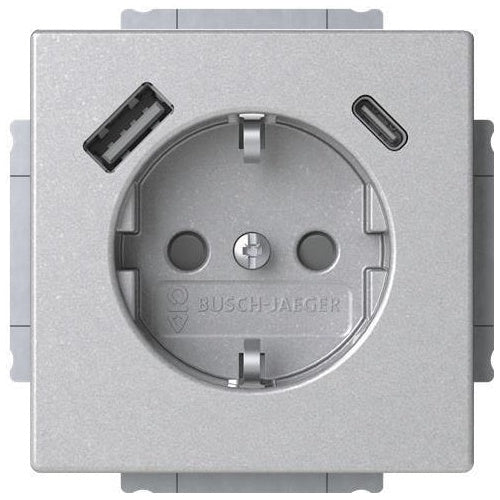 Busch-Jaeger SCHUKO Steckdose SB-A+C 20 EUCB2USBAC-83 (2CKA002011A6304) afbeelding 1