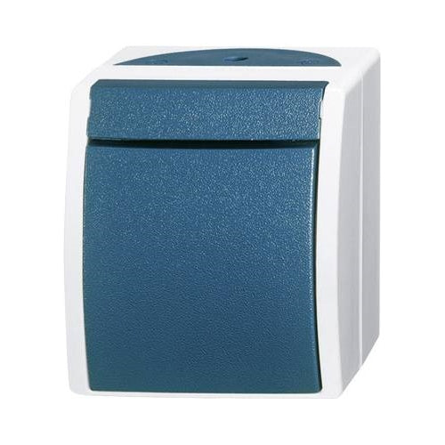 Busch-Jaeger Ausschalter Ocean Aufputz Blau-Grün 2601/2 W-53 (2601/2 W-53) afbeelding 1