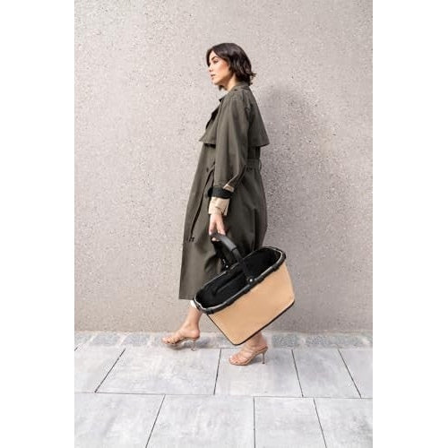 Reisenthel Einkaufskorb Carrybag Frame Raffia black (BK 7079) afbeelding 6