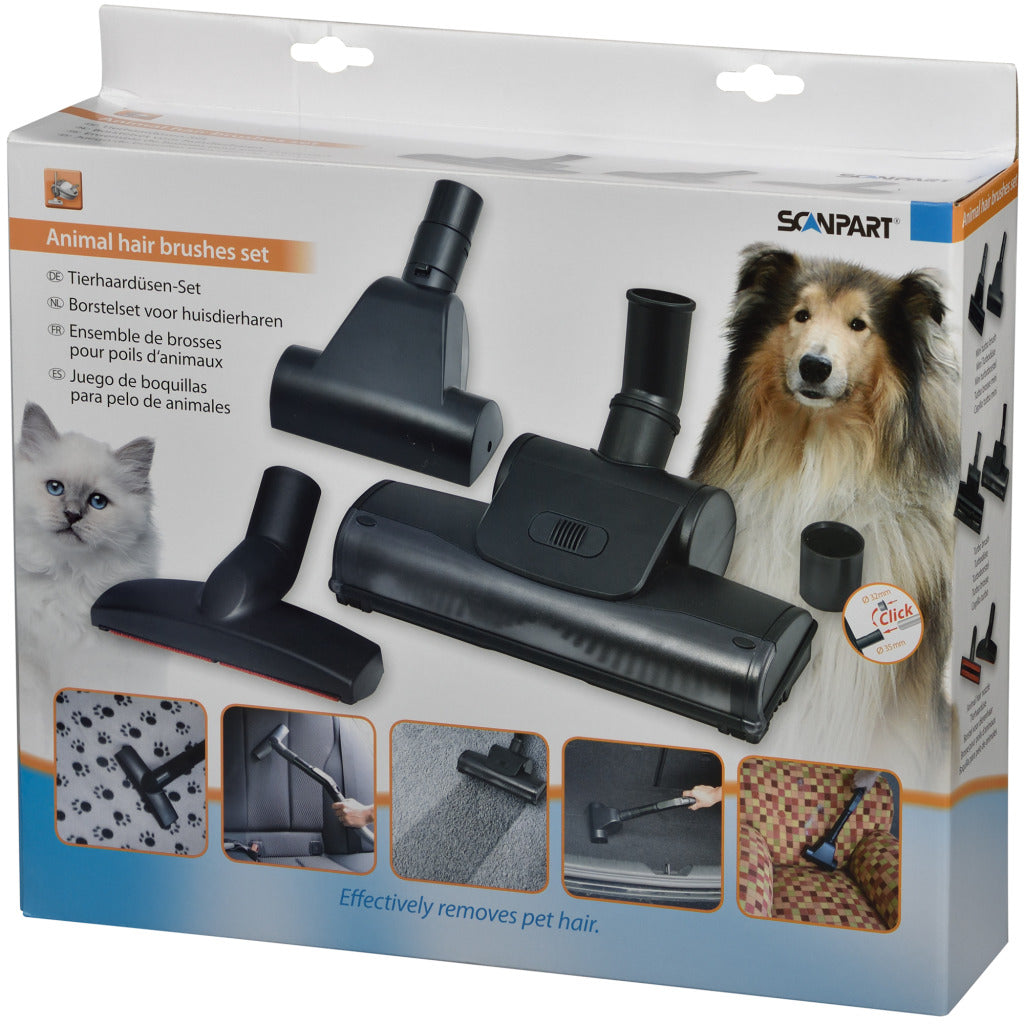Scanpart Pet Hair Brush Set Ø32 and 35 mm