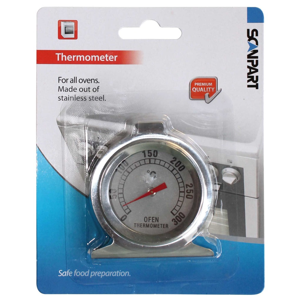 Scanpart Oven Thermometer - Temperature: +0°C to +300°C - Stainless Steel