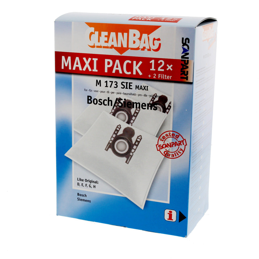 Scanpart Microfleece+ Fabric Bag for Miele B/s D/e/f/g/h Maxi