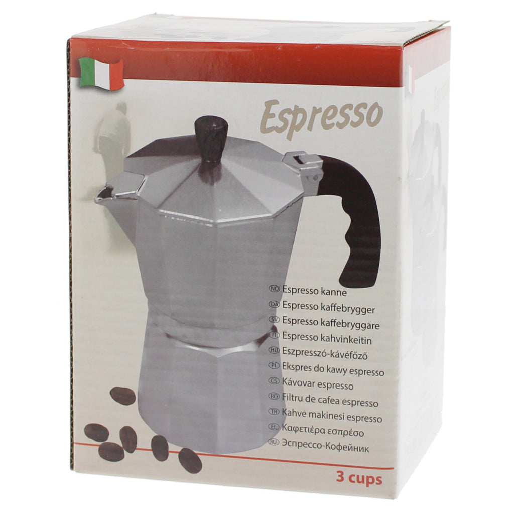 Scanpart Percolator 3 Cups Aluminum - Italian Coffee Maker