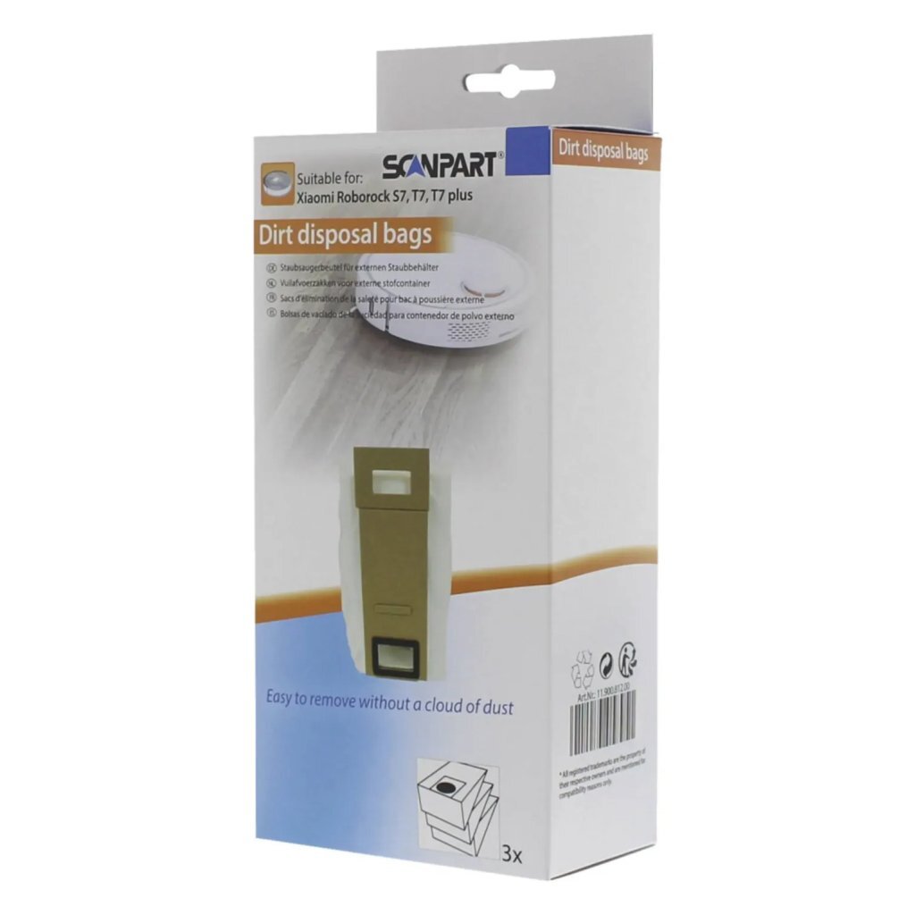 Scanpart Speed Dust Bags Suitable for Roboboro 3 Pieces