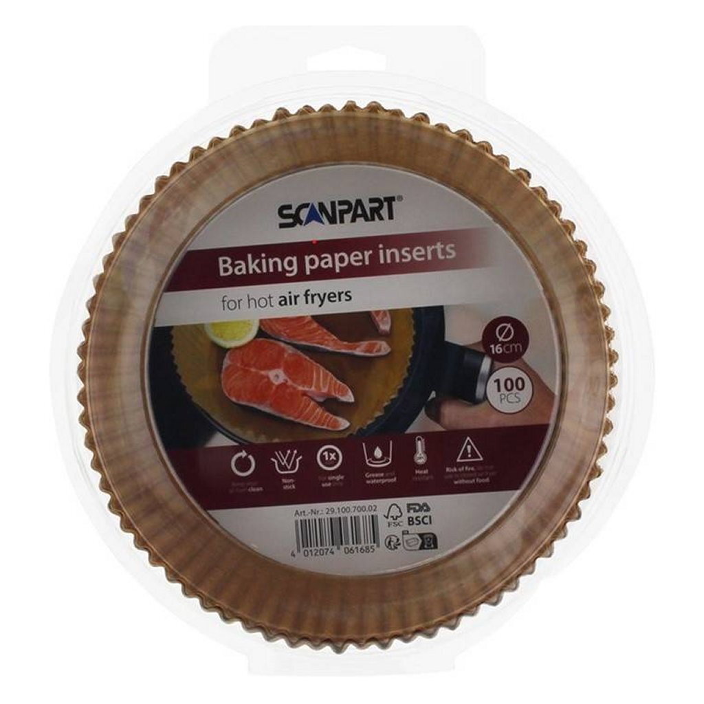 Scanpart Airfryer Baking Paper 16 cm 100 Pieces