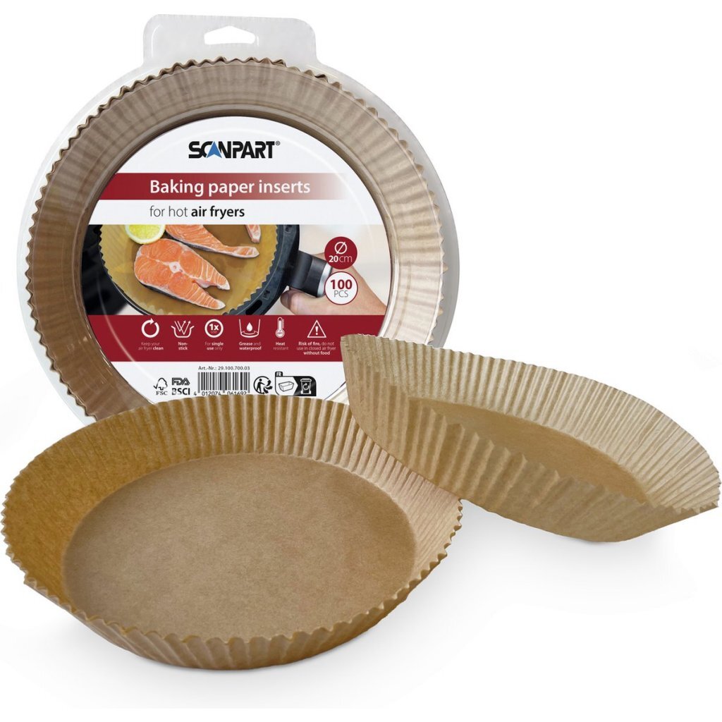 Scanpart Airfryer Baking Paper 20 cm 100 Pieces