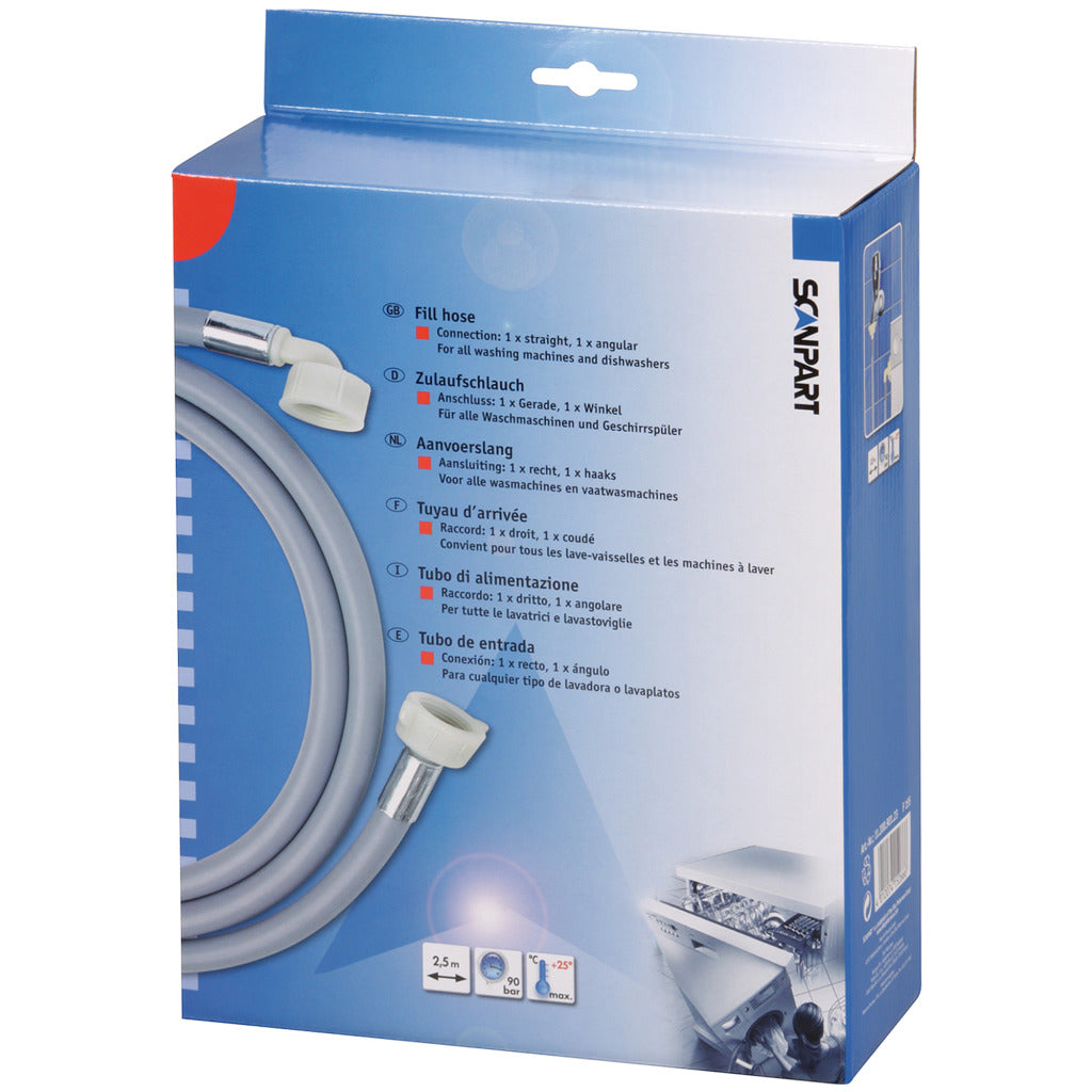 Scanpart Supply Hose 2.5 m 1x Angled Connection F155