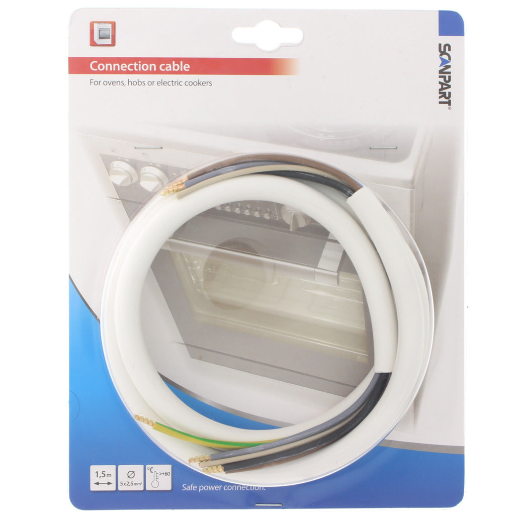 Scanpart F111 Oven Connection Cable 5x2.5 1.5 M