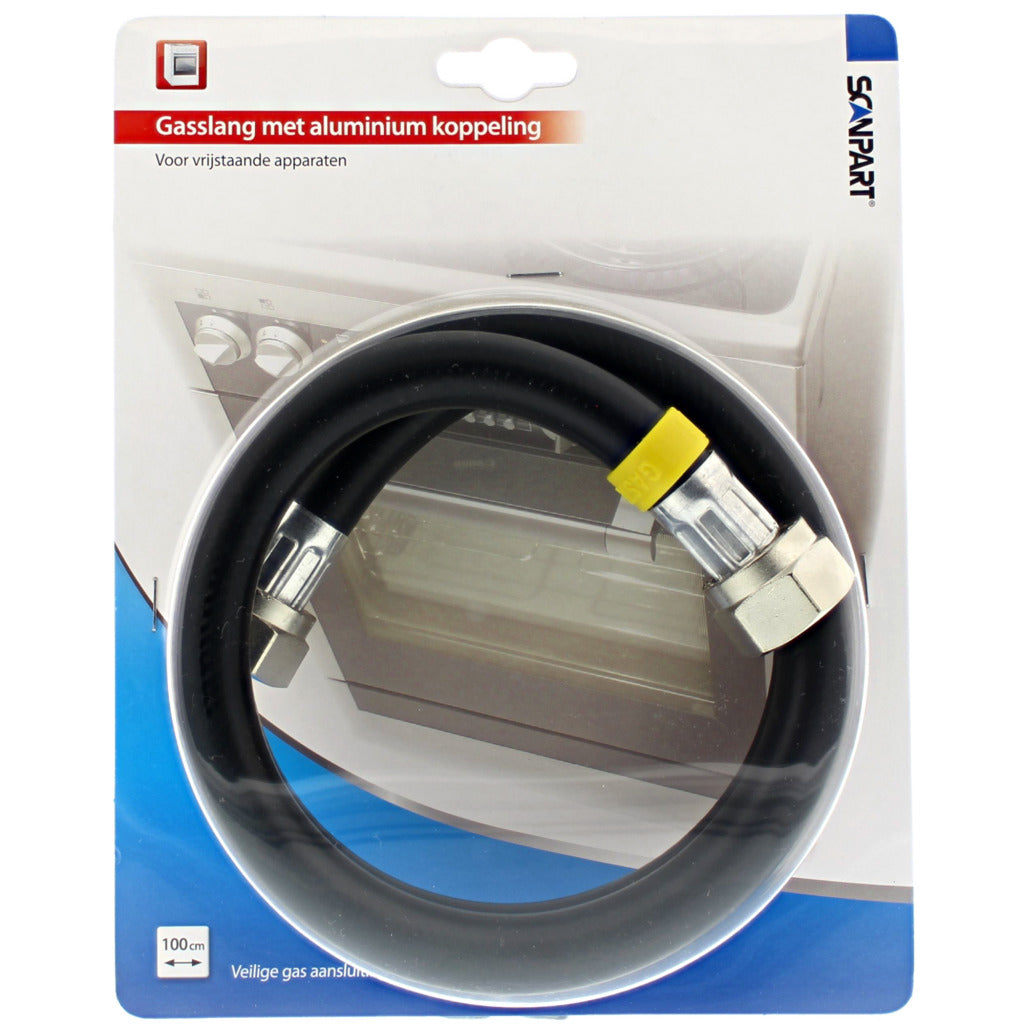 Scanpart F122 Gas Hose 100 cm ALU Coupling