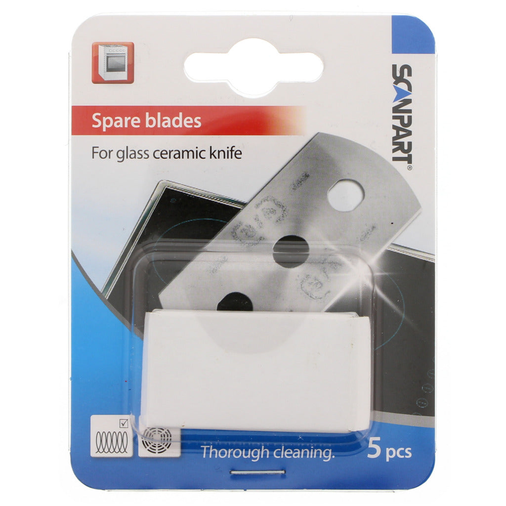 Scanpart R016 Replacement Blades for Ceramic Scraper - 5 Pieces