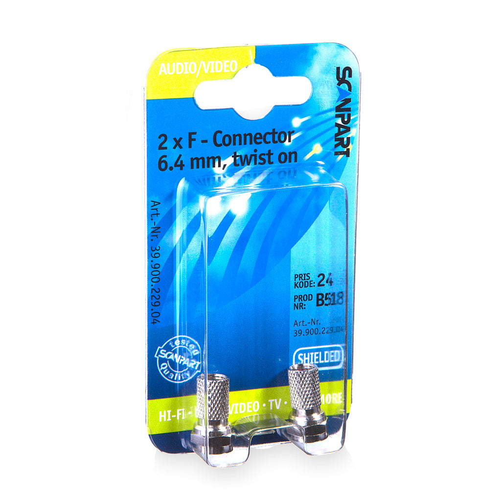 Scanpart F Connector 6.4(m) Screwable A2