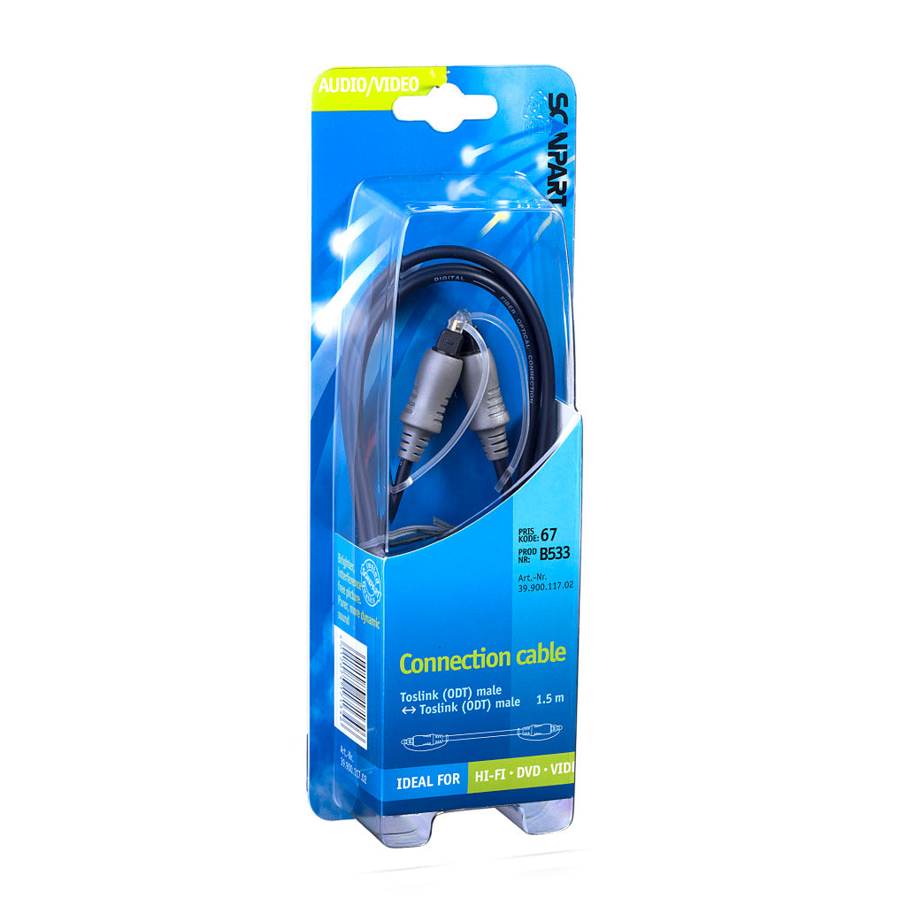 Scanpart Optical Cable 2x Toslink 1.5 m 2xtoslink