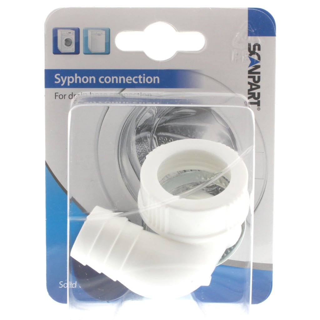 Scanpart Syphon Connection for Washing Machine or Dishwasher R1" Female Thread